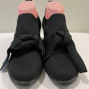 BERNIE MEV NEW "Chesca Serenity" Pump Stretch Textile with Bow Black Women 8.5/9